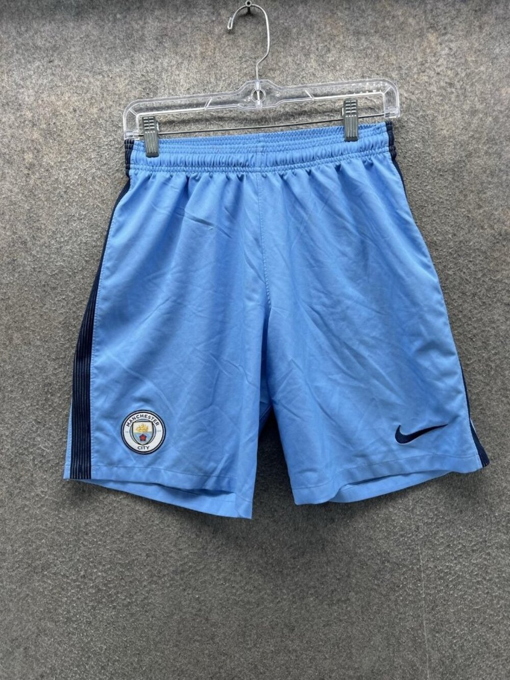 Nike Manchester City Shorts Mens Medium Blue Premier League Soccer Dri-FIT
